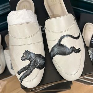 Hand painted panther with bejeweled eye